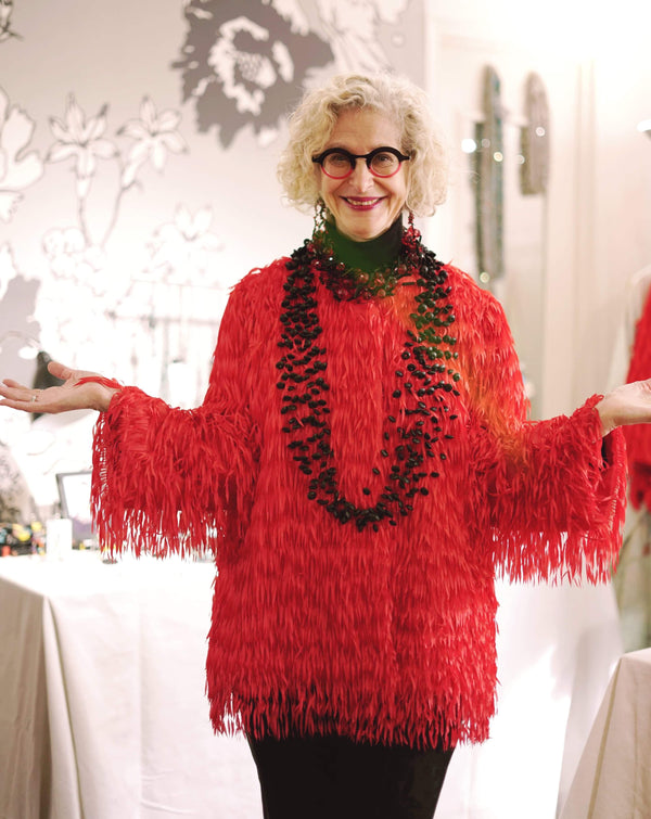 Fringe fabric made from recycled polyester Jacket