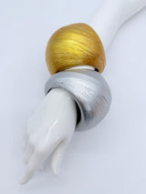 Natural Circle – Handcrafted Bamboo Statement Bracelet