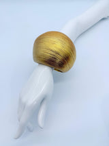 Natural Circle – Handcrafted Bamboo Statement Bracelet