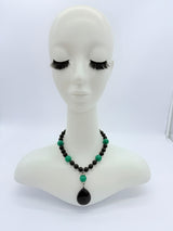 Handmade Vintage agate and turquoise Stone Necklace