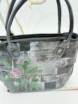 Handmade Recycled Leather Shoulder Bag – Bohemian & Artistic Design