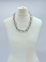 Handmade Crystal Faceted Beads Necklace – 3 Strands, Elegant & Versatile Jewelry Gift