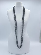 Handmade 3 Strand Recycled Wood Necklace – Artistic UFO Beads