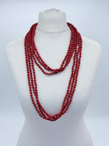 Handmade 3 Strand Recycled Wood Necklace – Artistic UFO Beads