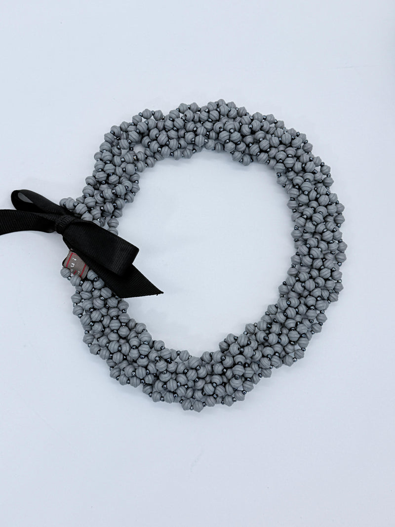 Handmade 3 Strand Recycled Wood Necklace – Artistic UFO Beads