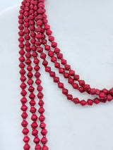 Handmade 3 Strand Recycled Wood Necklace – Artistic UFO Beads