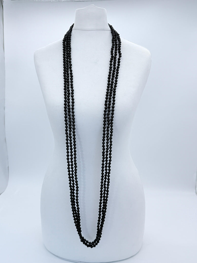 Handmade 3 Strand Recycled Wood Necklace – Artistic UFO Beads