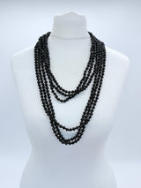Handmade 3 Strand Recycled Wood Necklace – Artistic UFO Beads