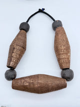 Vintage Tribal Silver Tube Necklace -  Limited Edition