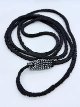 Rouge Ribbon Wrap Necklace