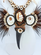 Handmade Spirit Bird Headhunter Necklace – Limited Edition