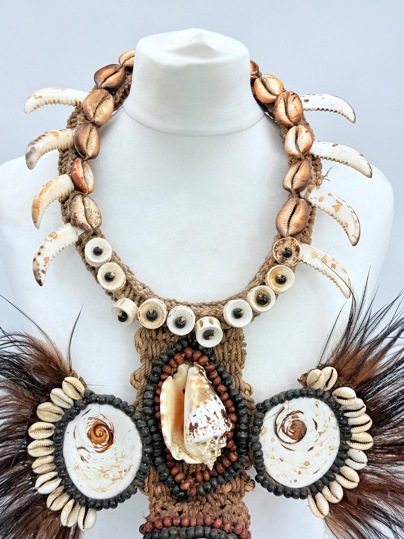 Handmade Spirit Bird Headhunter Necklace – Limited Edition