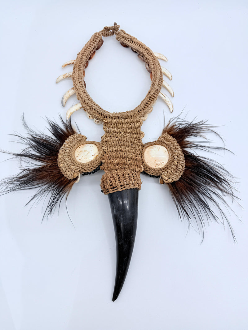 Handmade Spirit Bird Headhunter Necklace – Limited Edition
