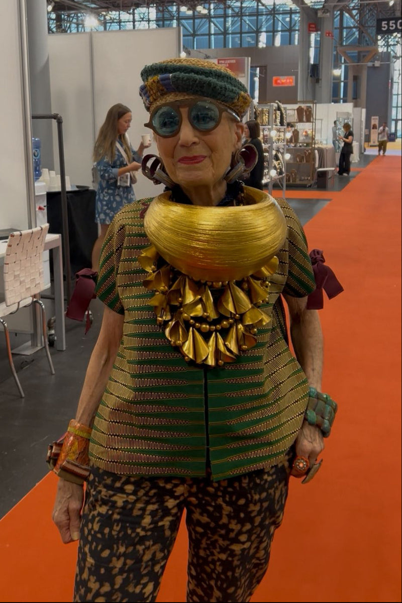 Giant Bamboo Crescent Pendant Statement Necklace | Jianhui London