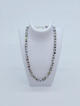 Small Crystal Cube Bead Necklace – Modern Classic Sparkle