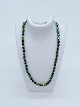 Small Crystal Cube Bead Necklace – Modern Classic Sparkle