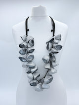 Recycled Pangium Seed Shells Necklace | Eco-Friendly Bold Jewelry for Weddings & Events