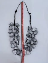 Recycled Pangium Seed Shells Necklace | Eco-Friendly Bold Jewelry for Weddings & Events