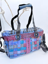 Hand Crafted Rainbow Travel Bag With LOVE From Recycled Leather