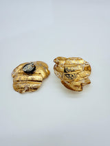 Big 3-Water Lily Leaf Earrings