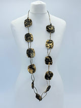 Aqua Plain Necklaces - Hand-gilded - Large