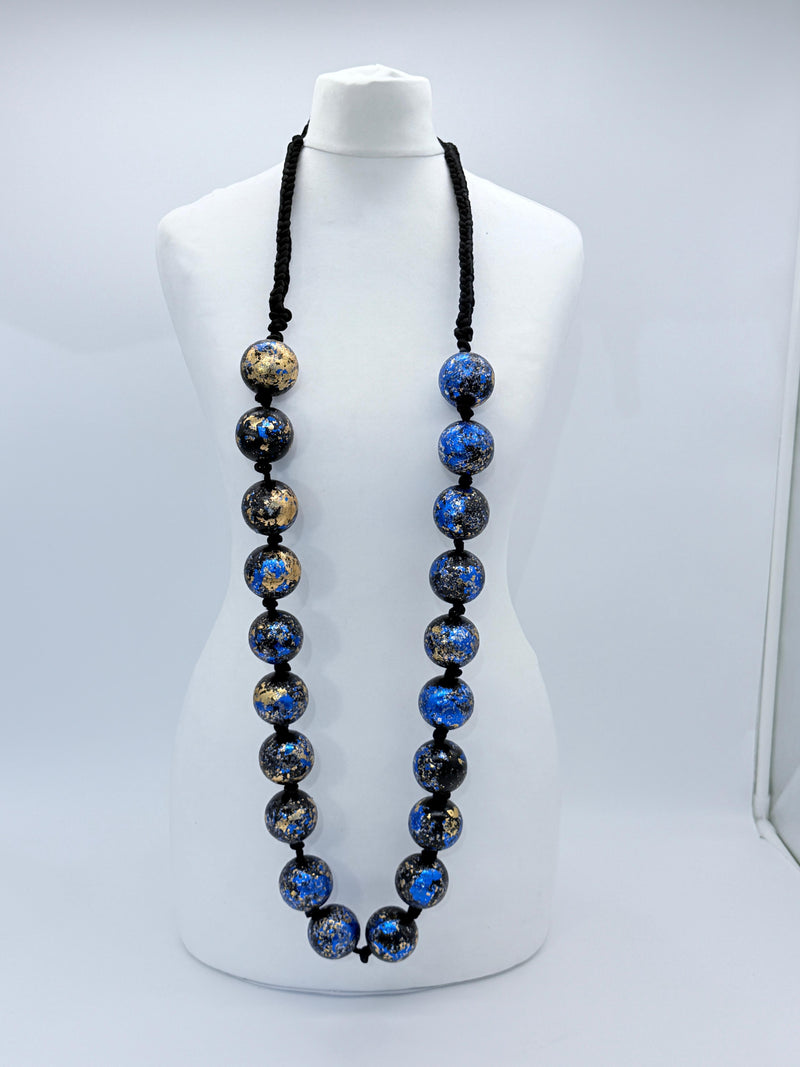Giant Beads Necklaces - Hand gilded