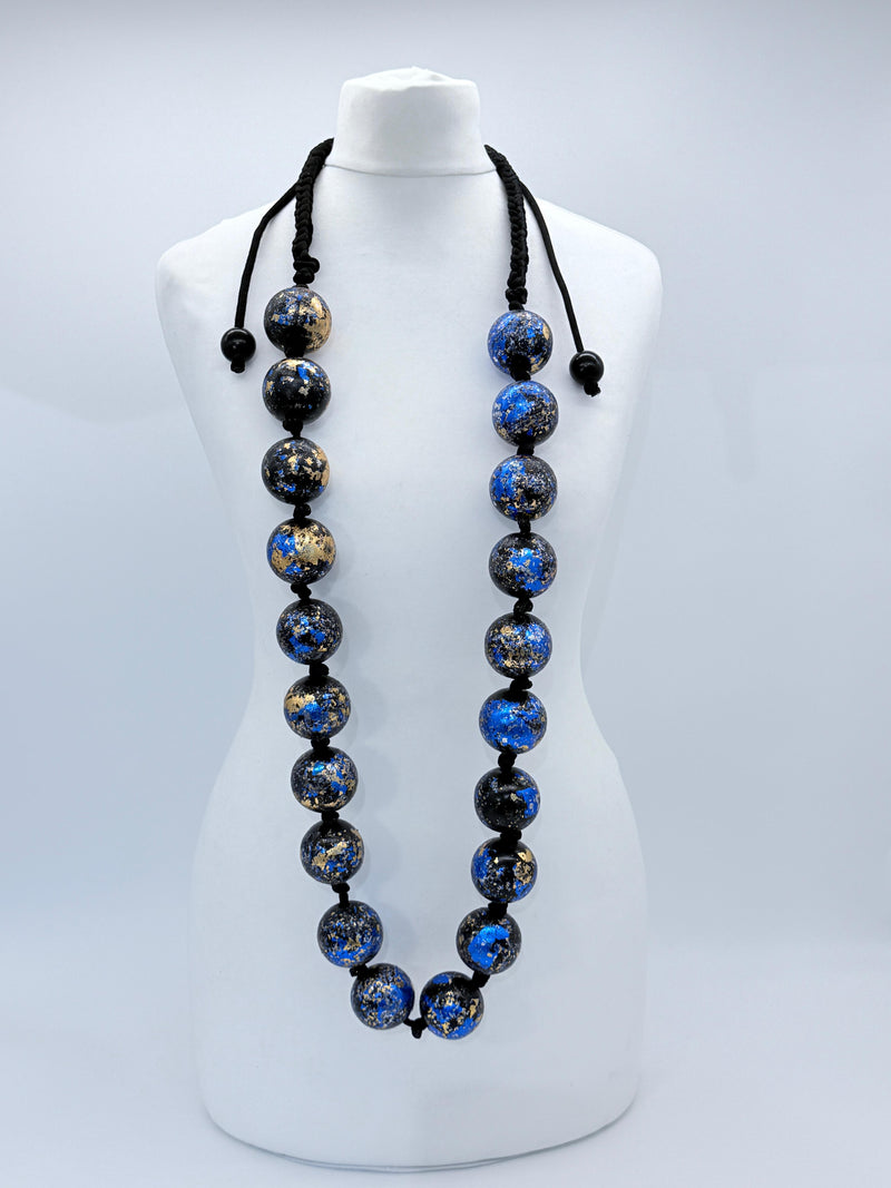 Giant Beads Necklaces - Hand gilded