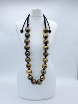 Giant Beads Necklaces - Hand gilded