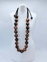 Giant Beads Necklaces - Hand gilded