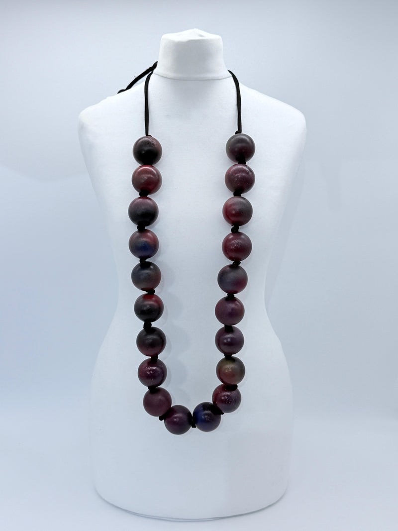 Giant Beads Necklace - Hand-painted