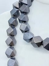Austrian Big Diamond Beads Necklaces - Hand painted