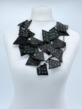 Recycled Leather Irregular Shapes - Bronze Grommets