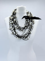 Handmade Faux Pearl Necklace – Multi-Strand, Elegant & Versatile
