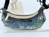 Hand Crafted recycled leather with recycled plastic hand bag