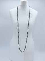 Elegant Crystal Cube Necklace – Handmade & Minimalist - Medium