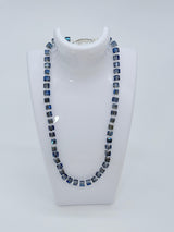 Small Crystal Cube Bead Necklace – Modern Classic Sparkle