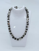 Big Crystal Cube Bead Necklace – Modern Classic Sparkle