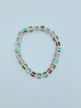 Small Crystal Cube Bead Picasso Bracelet – Modern Classic Sparkle