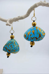 Handmade bells earrings - Hand Painted