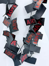ART & LOVE Recycled leather necklace