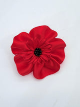 Handmade Adjustable Poppy Flower Ring – Statement Floral Jewelry Gift for Mom & Girlfriend