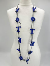 Handmade VOTE Letter Necklace – Recycled Wood Bold Statement Jewelry for Social Impact