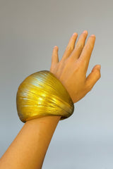 Natural Circle – Handcrafted Bamboo Statement Bracelet