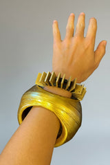Natural Circle – Handcrafted Bamboo Statement Bracelet