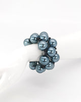 Classic Faux Pearl Statement Bracelet | Handmade Stretch Pearl Jewelry