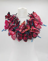 Handmade Butterfly Statement Necklace – Lightweight Paper Butterfly Jewellery