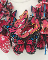 Handmade Butterfly Statement Necklace – Lightweight Paper Butterfly Jewellery