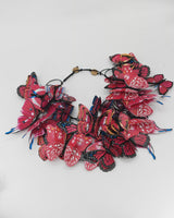Handmade Butterfly Statement Necklace – Lightweight Paper Butterfly Jewellery