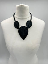 Biba Hand embroidery Textile three leaves Necklaces