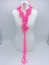 Chrysanthemum Flower Necklace | Handmade Recycled Ribbon Statement Jewelry